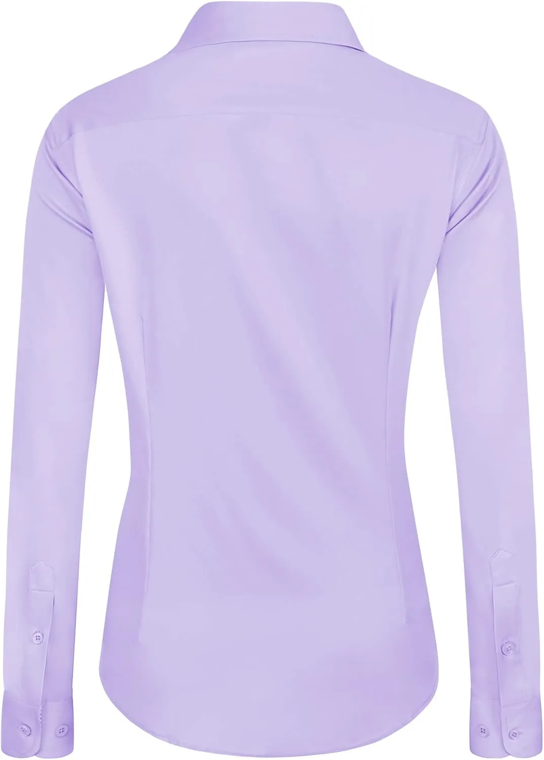 J.VER Womens Dress Shirts Long Sleeve Button Down Shirts Wrinkle-Free Solid Work Blouse