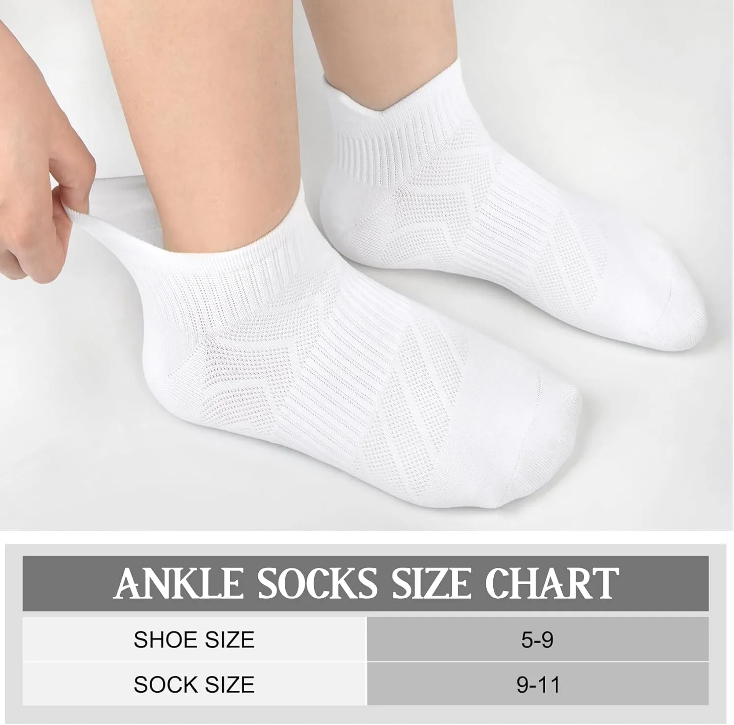 Loritta 6 Pairs Womens Ankle Socks Gym Athletic Cushioned Low Cut Casual Workout Sports Running Socks