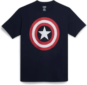 Marvel Mens Graphic T-Shirts - Avengers Spiderman Captain America Short Sleeve Crewneck Graphic Tee Shirt for Men (S-XL)