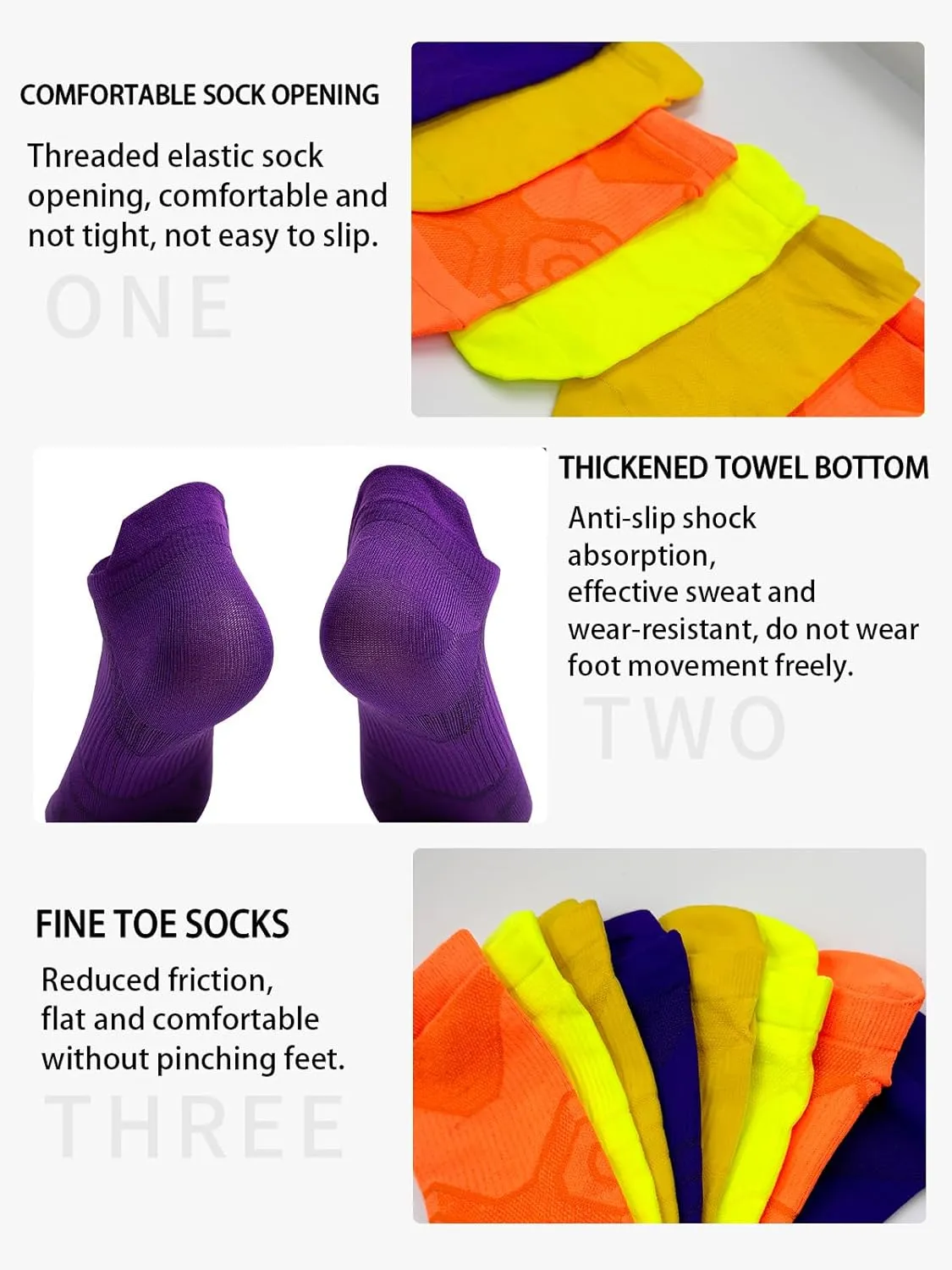 Mens Ankle Socks Athletic Running Socks 5 Pairs Thin Short Socks Shallow Breathable Socks Quick Dry Boat Socks
