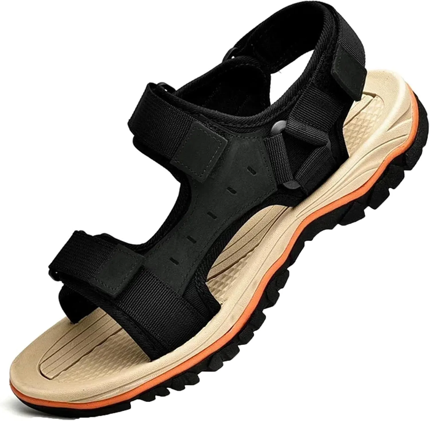 Mens Beach Leather Sandals Outdoor Sports Male Summer Shoes