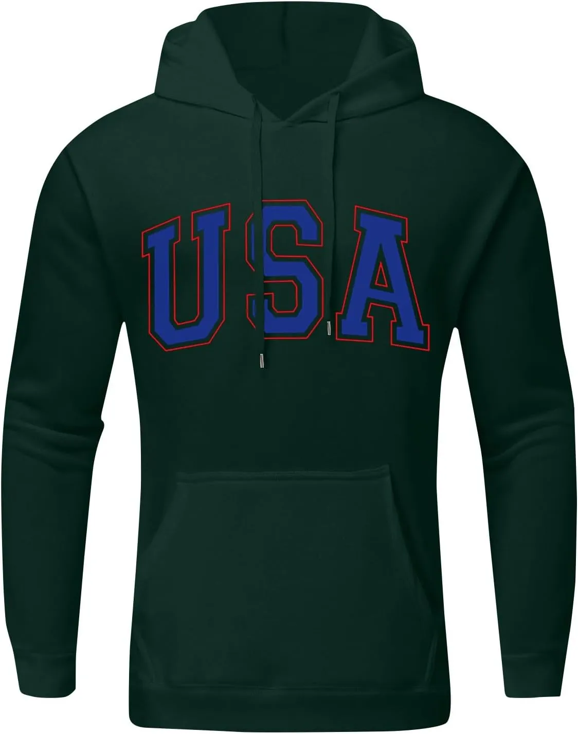 Mens Hoodies Pullover Letter Graphic Print Stylish Sweatshirt Fall Long Sleeve Hoodies Winter Pullover With Pockets