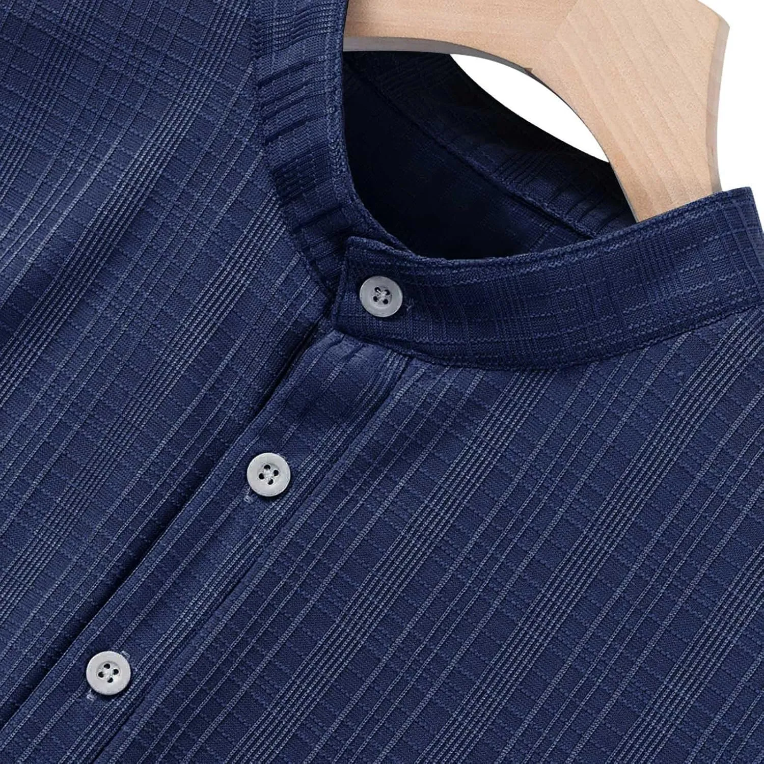 Mens Linen Shirts Short Sleeve Casual Cotton T-Shirts Summer Button Henley Shirt Lightweight Loose Beach Tee Tops