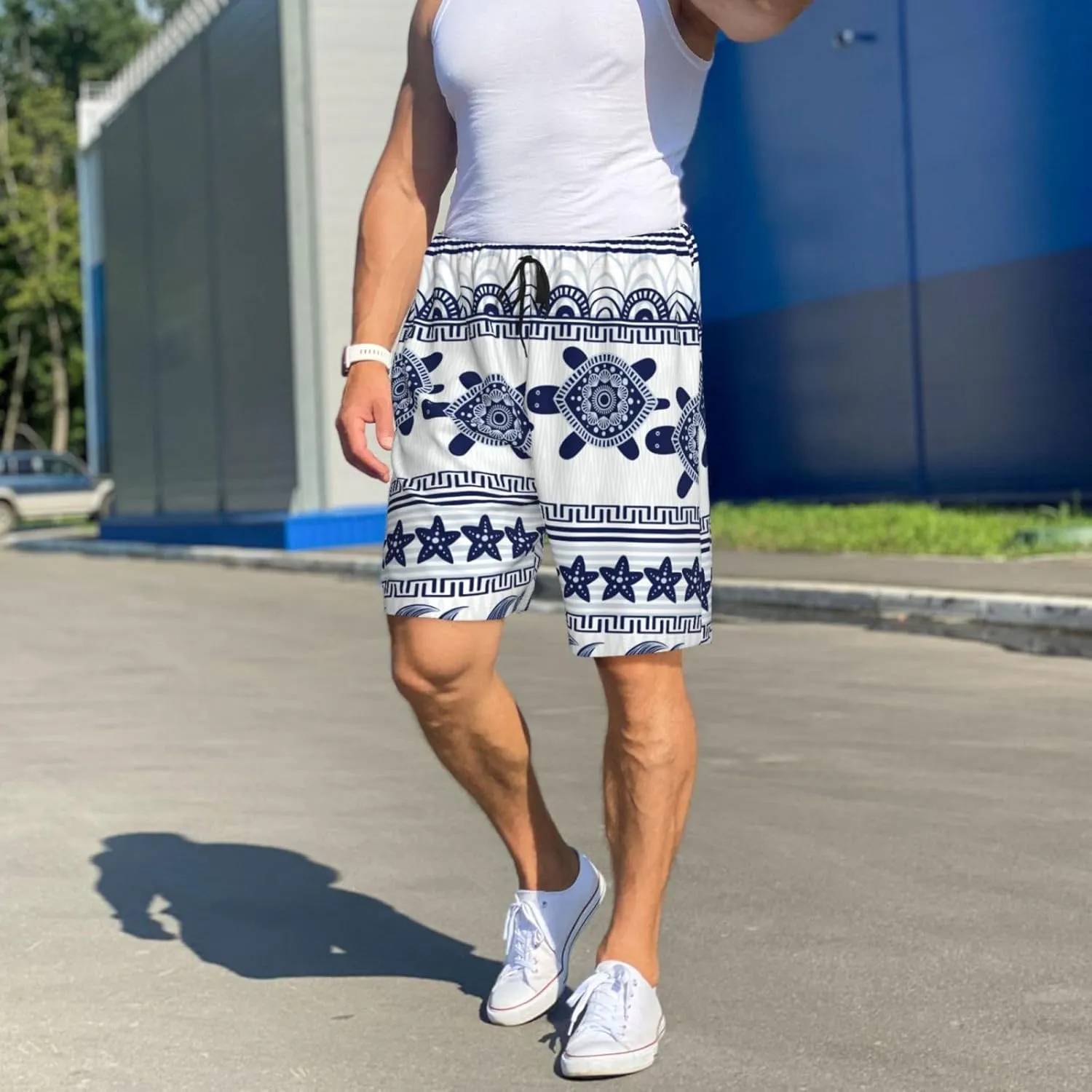 mens pajama pants - Sea Underwater Turtles Comfy Sleep Shorts Mens Pajama shorts, mens lounge shorts pj pants