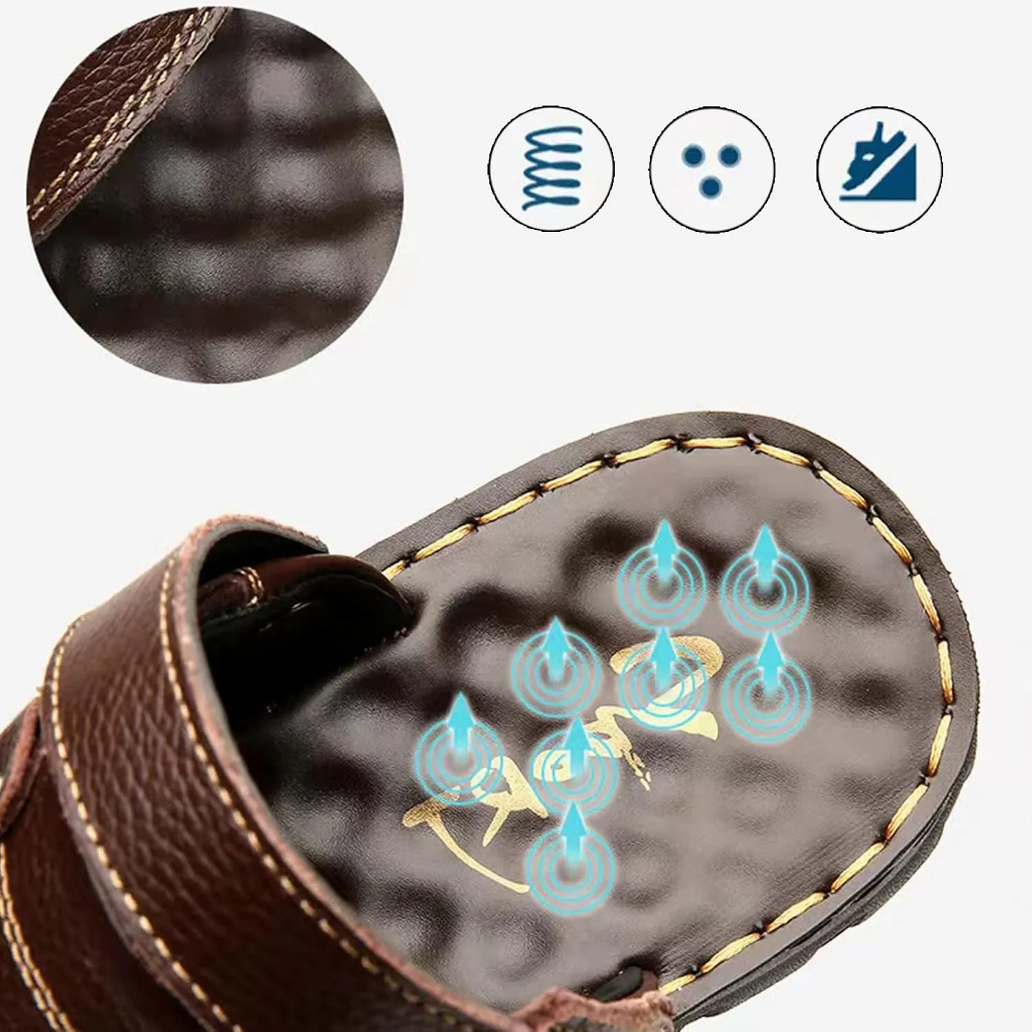 Mens Sandals Size Leather Men Sandals Athletic Summer Beach Slipper Slides Shoes Outdoor Hiking Thong Sandal Mens Socks