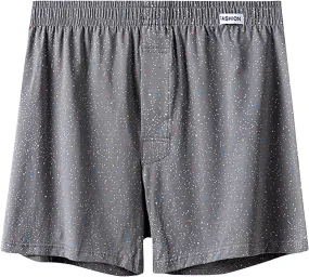 Mens Spandex Mid Waist Graphic Underpants Elastic Stretch Boxer Briefs Breathable & Comfortable Boxer Shorts Mens Gifts