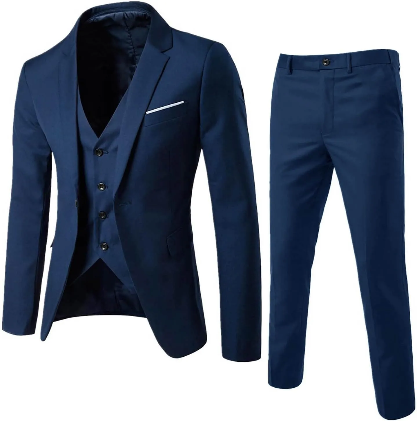 Mens Suits Slim 3 Suit Business Wedding Party Jacket Vest & Pants Coat Mens Suits 3 Piece Le Suit Mens Linen Le