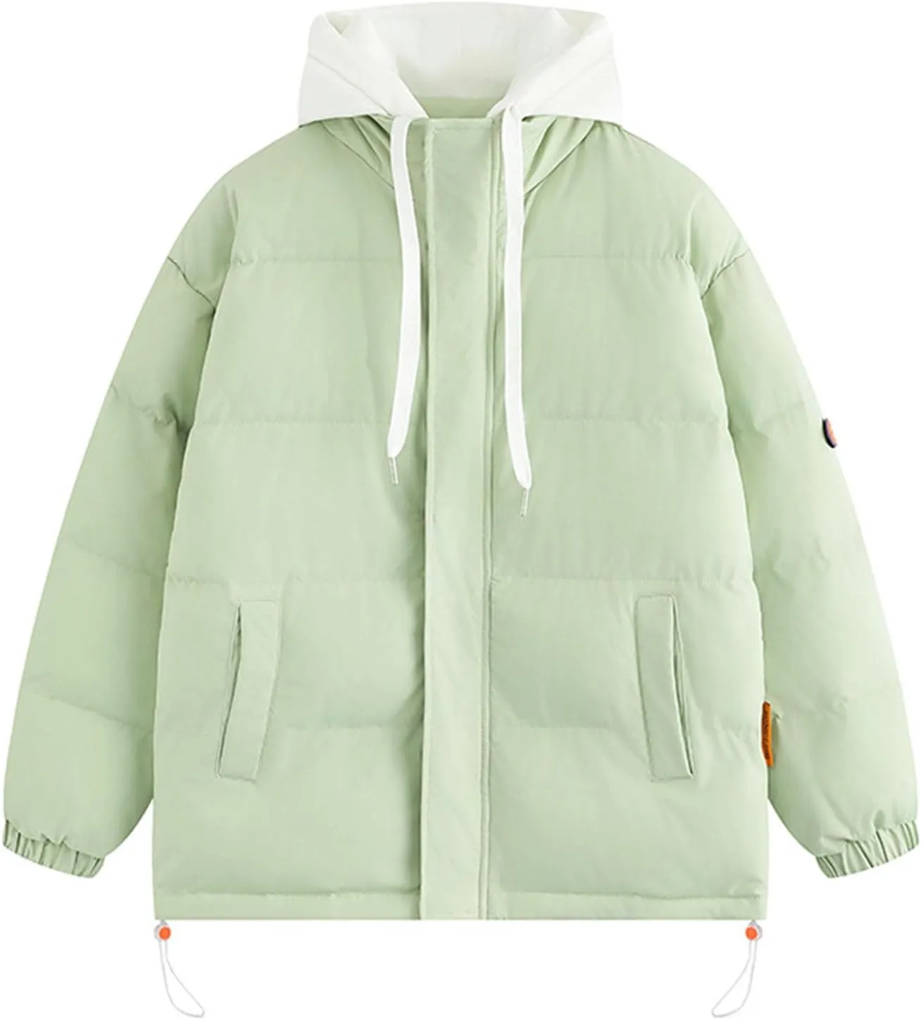 Mens Thicken Puffer Jacket Plus Size Insulated Waterproof Down Coat Zip Up Hooded Outwear Warm Winter Quilted Jackets