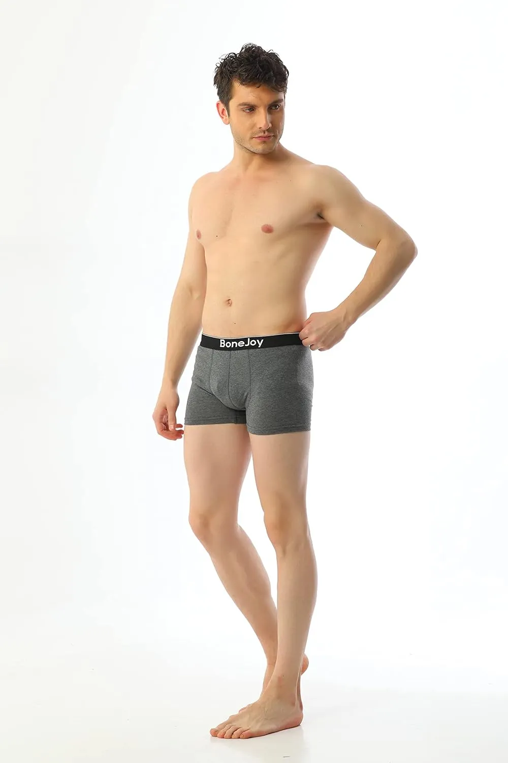 Mens Underwear - Mens Boxer Briefs, Breathable Cotton Boxer Briefs - Mens Boxer Briefs Underwear Pack of 3