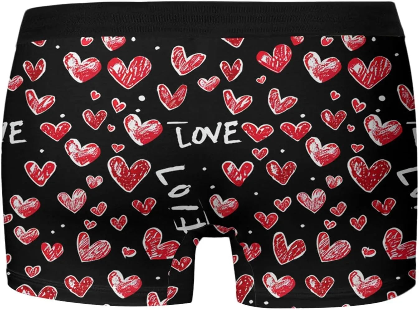 Mens Underwear Print Breathable Boxer Briefs Valentines Day Underwear Mens Novelty Funny Boxer Briefs Underwear