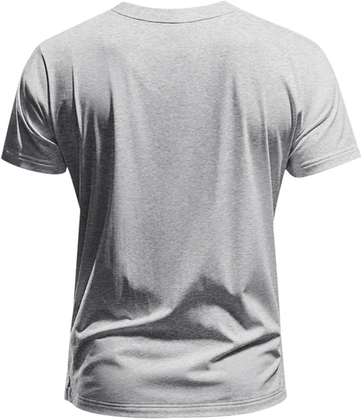 Mens V Neck Muscle Shirts Casual Short Sleeve Gym Athletic T Shirt Fashion Tee Top Sports Workout Bodybuilding Shirts