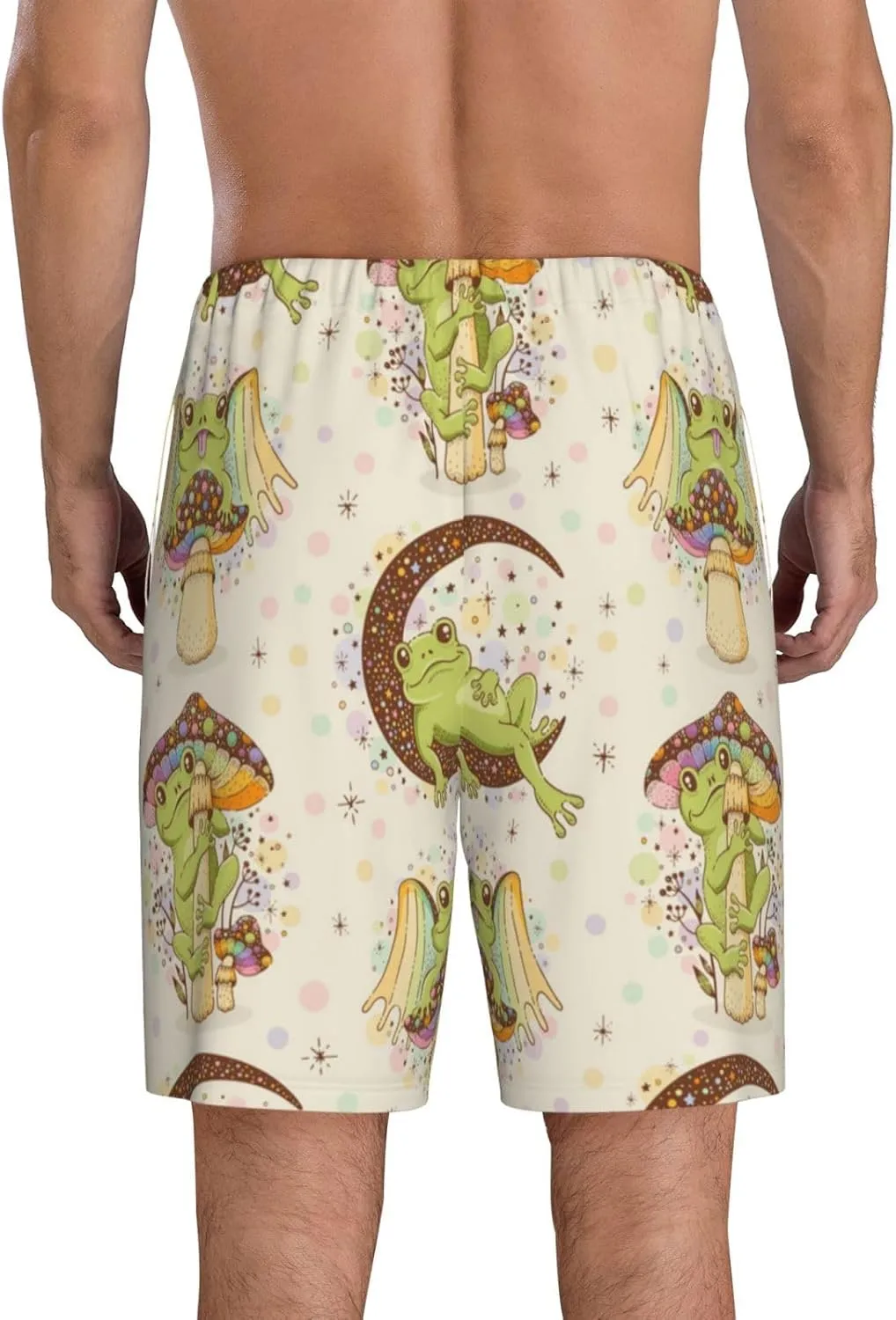 Novastar Mens Pajama Pants - Frogs Sleep Comfy Shorts Mens Pajama Shorts, Pj Pants for Mens Lounge Shorts
