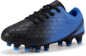 PANDANINJIA Girls Soccer Cleats Athletic Outdoor Boys Kids Football Cleats Little Big Kid Soccer Shoes
