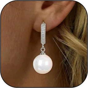Pearl Drop Earrings for Women Gold Pearl Earrings Dangling Long Tassel Pearl Dangle Earrings Fake Pearl Earrings Dainty Jewelry Gifts for Her