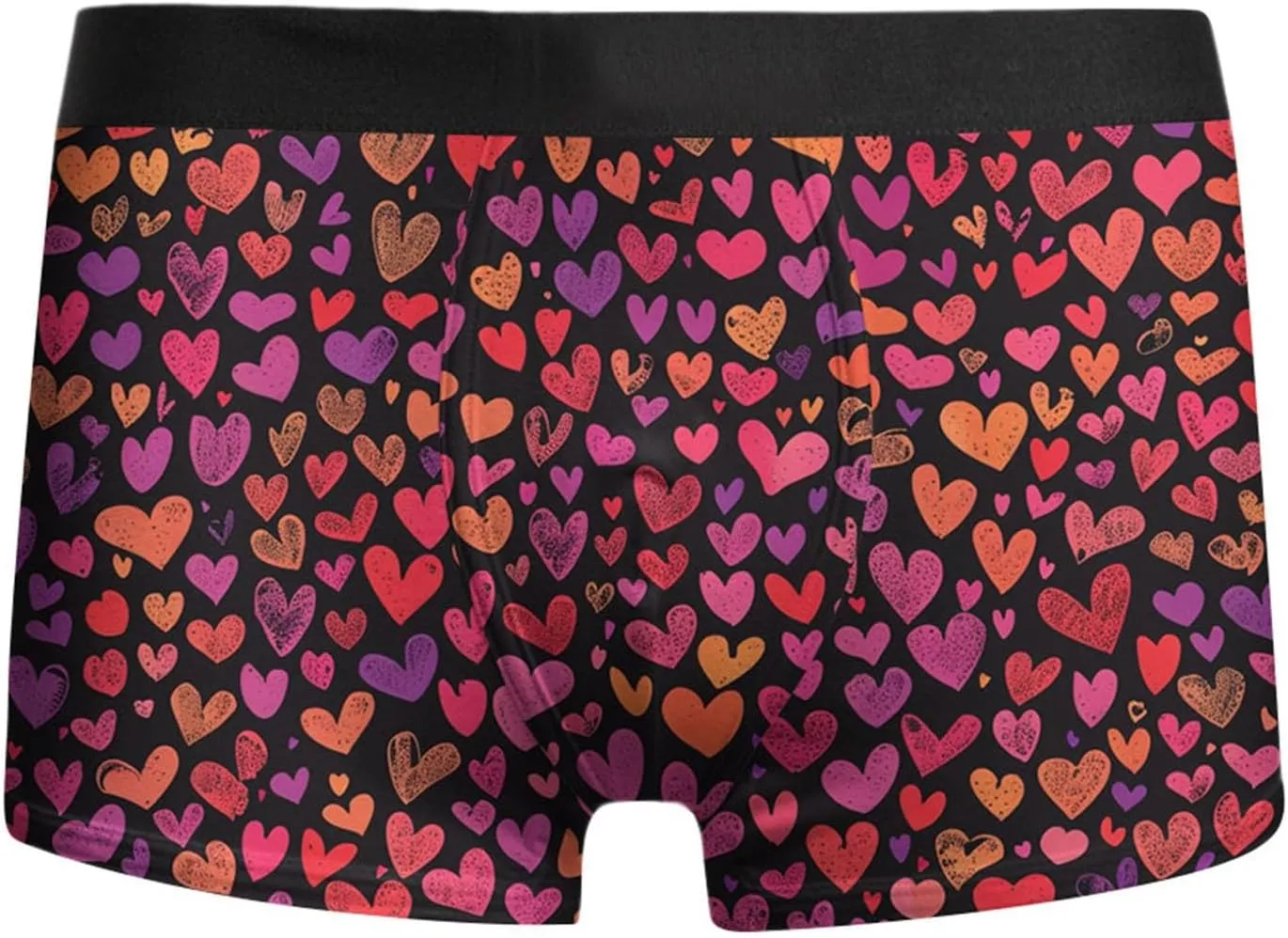peqiut Mens Underwear Valentine's Day Funny Print Stretch Boxer Briefs Wicking & Breathable Mens Underwear Boxer Briefs
