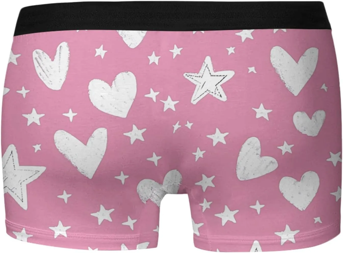 peqiut Mens Underwear Valentine's Day Funny Print Stretch Boxer Briefs Wicking & Breathable Mens Underwear Boxer Briefs