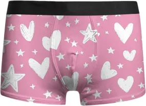 peqiut Mens Underwear Valentine's Day Funny Print Stretch Boxer Briefs Wicking & Breathable Mens Underwear Boxer Briefs