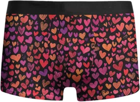 peqiut Mens Underwear Valentine's Day Funny Print Stretch Boxer Briefs Wicking & Breathable Mens Underwear Boxer Briefs