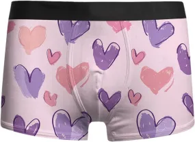 peqiut Mens Underwear Valentine's Day Funny Print Stretch Boxer Briefs Wicking & Breathable Mens Underwear Boxer Briefs