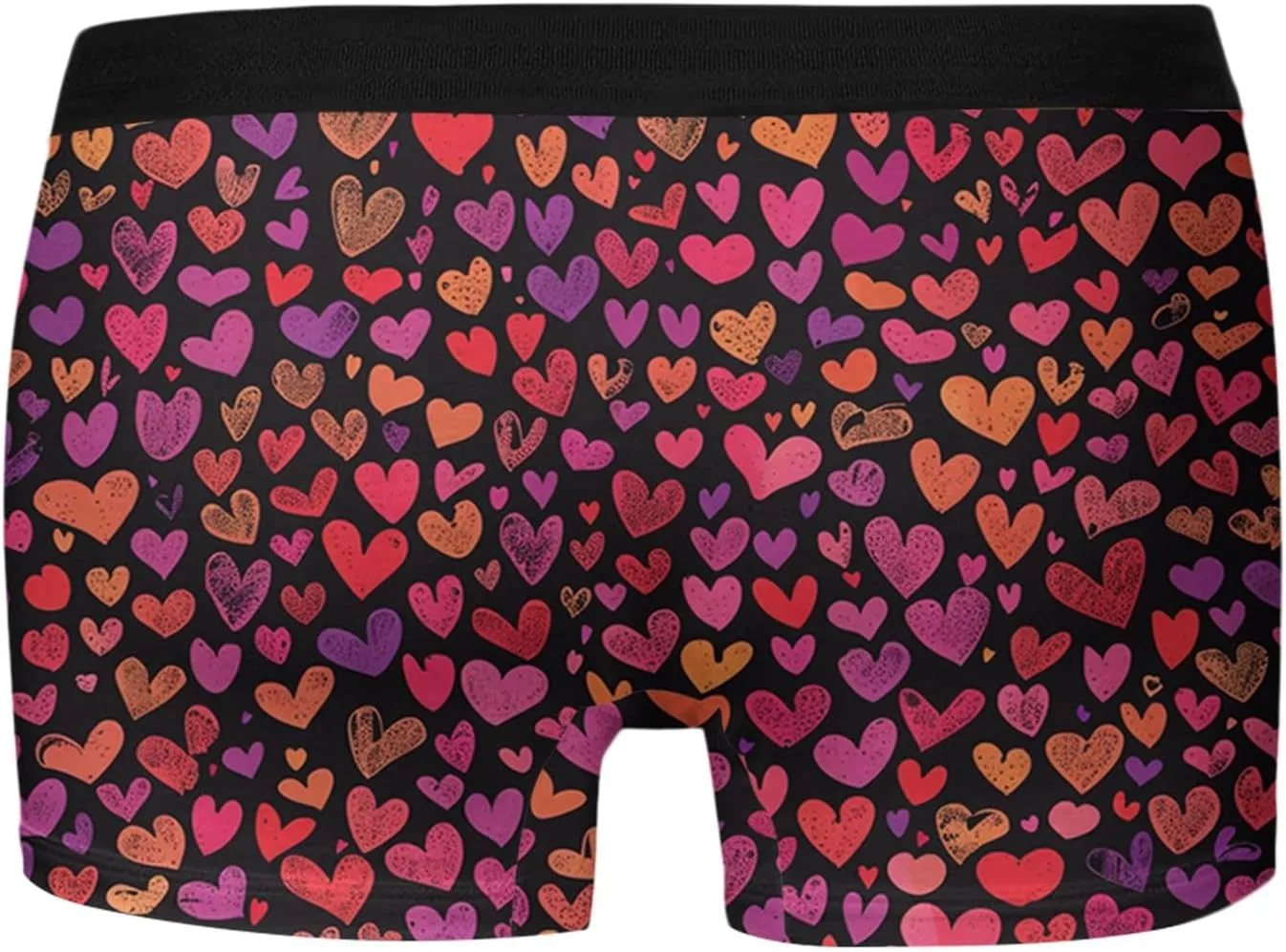 peqiut Mens Underwear Valentine's Day Funny Print Stretch Boxer Briefs Wicking & Breathable Mens Underwear Boxer Briefs