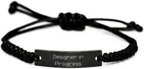 Perfect Designer Gifts, Designer in, Special Graduation Black Rope Bracelet Gifts Idea for Coworkers, Designer Gifts from Friends, Designer Birthday Gift Ideas, Unique Designer Birthday Gifts, Luxury