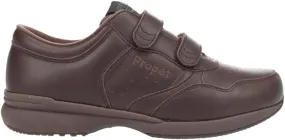 Propet Mens Life Walker Strap Walking Walking Sneakers Shoes - Brown