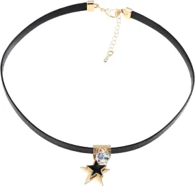Rhinestone Choker Necklace for Women Stylish Neck Chain Jewelry Minimalist Design for Stacking Wear Star Detail Neck Jewelry for Everyday Fashion