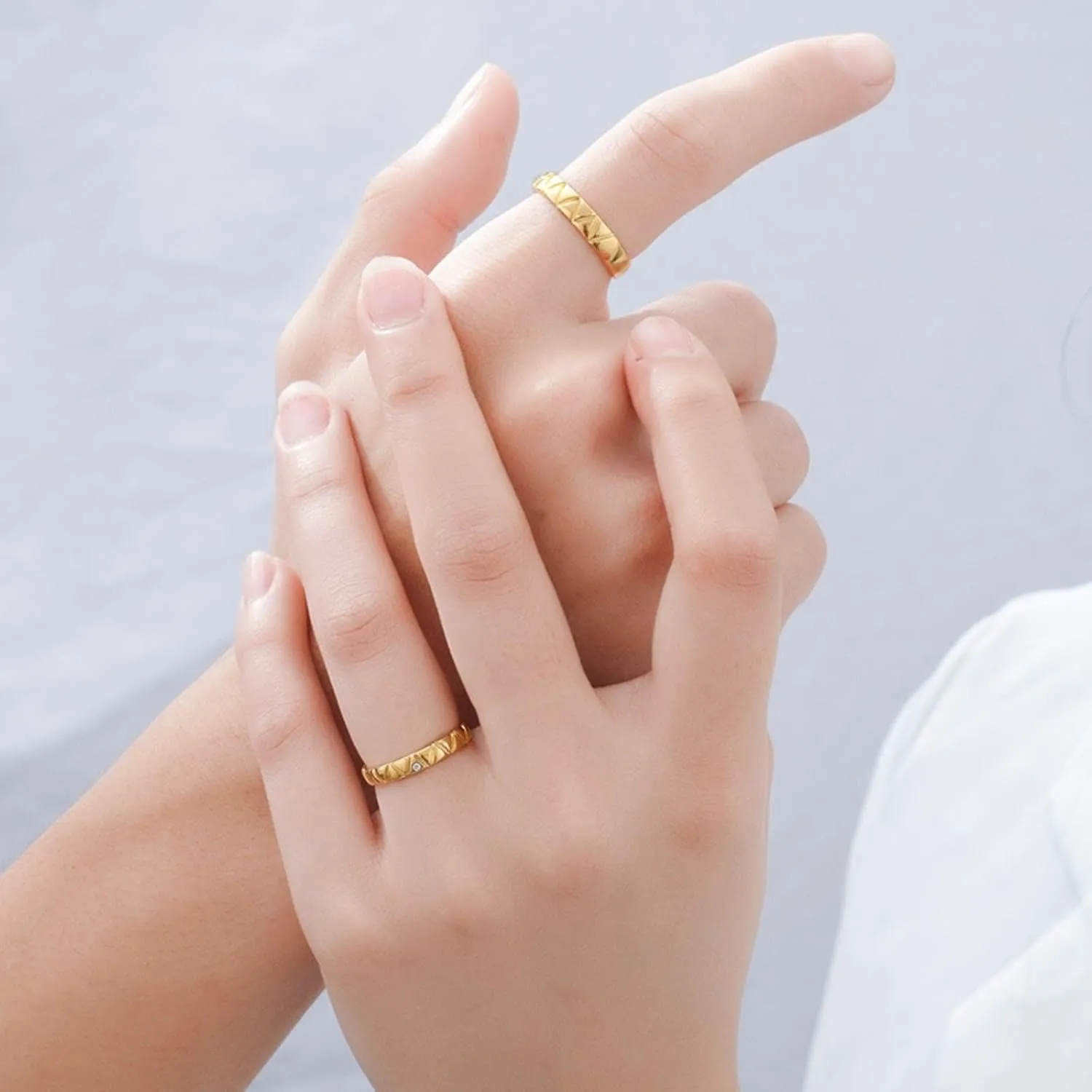 Ring Sets, Mens Wedding Band Gold for Engagement Gay Engagement Rings Matching Rings Women's Promise Rings