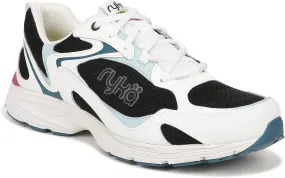 Ryka Womens Standout Walking Shoes White Multi 8 M