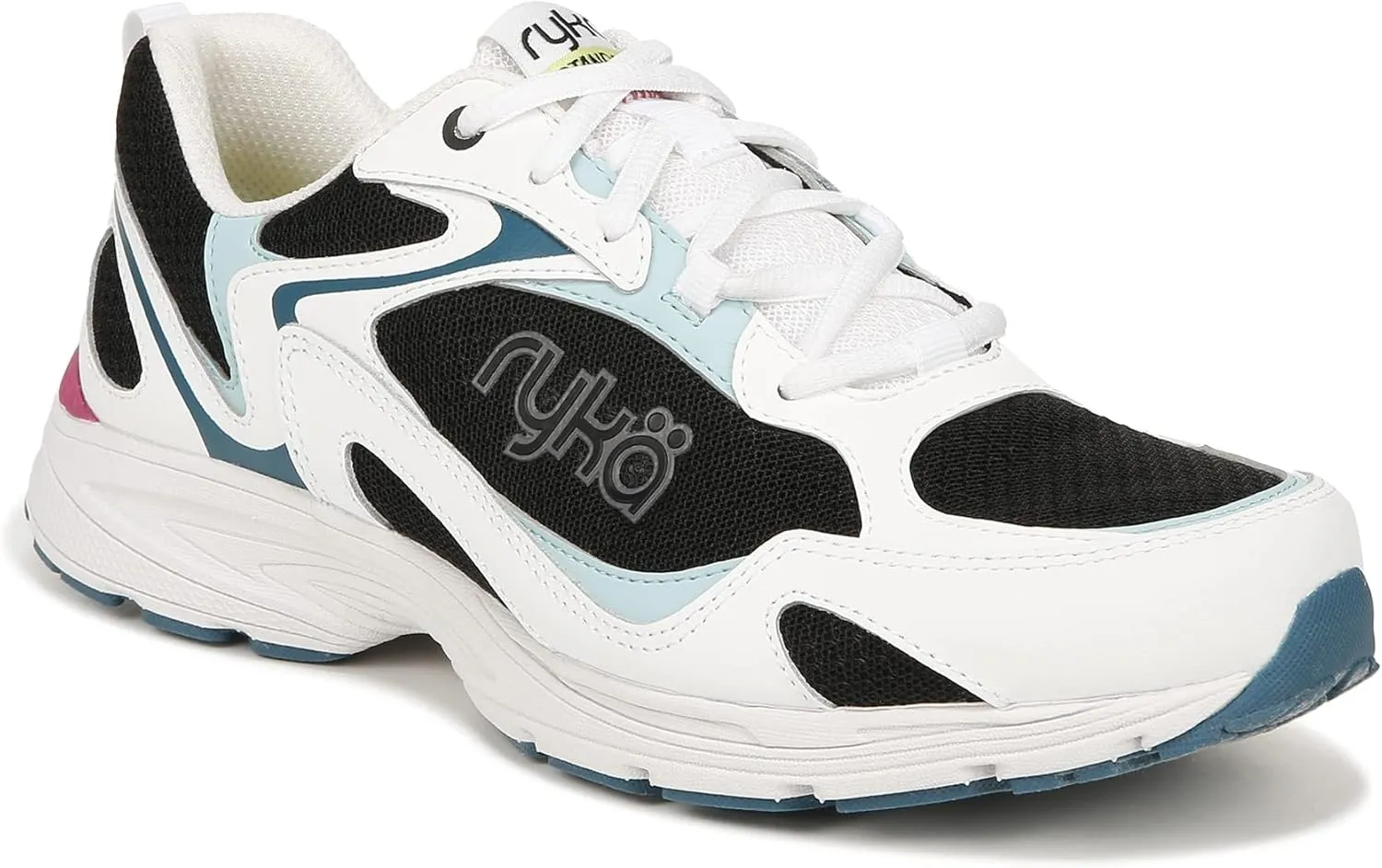 Ryka Womens Standout Walking Shoes White Multi 8 M