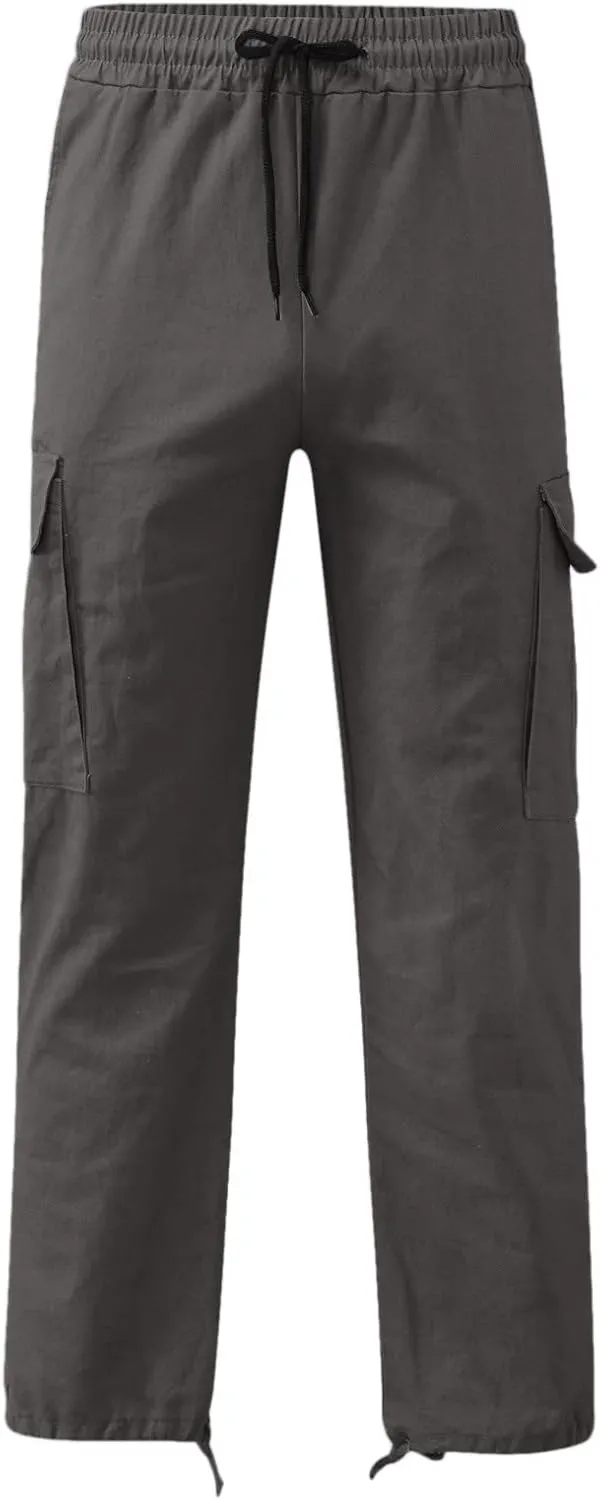 sdbrld Mens Cargo Pants Mens Sweatpants Tall Mens Flex Ripstop Tactical Pants Lightweight Hiking Casual Cargo Pants with Multi Pockets Water Resistant