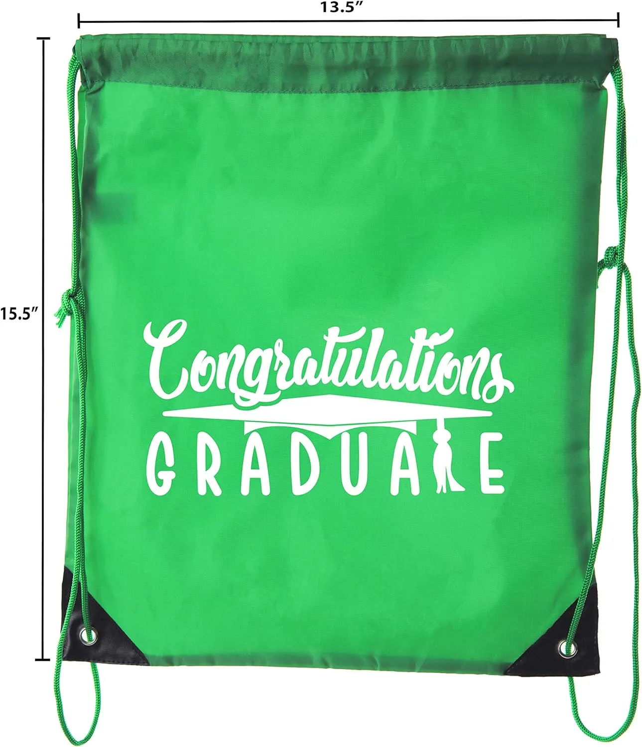 Senior Graduation Drawstring Backpacks Personalized Party Favor Cinch Bags - Congratulation