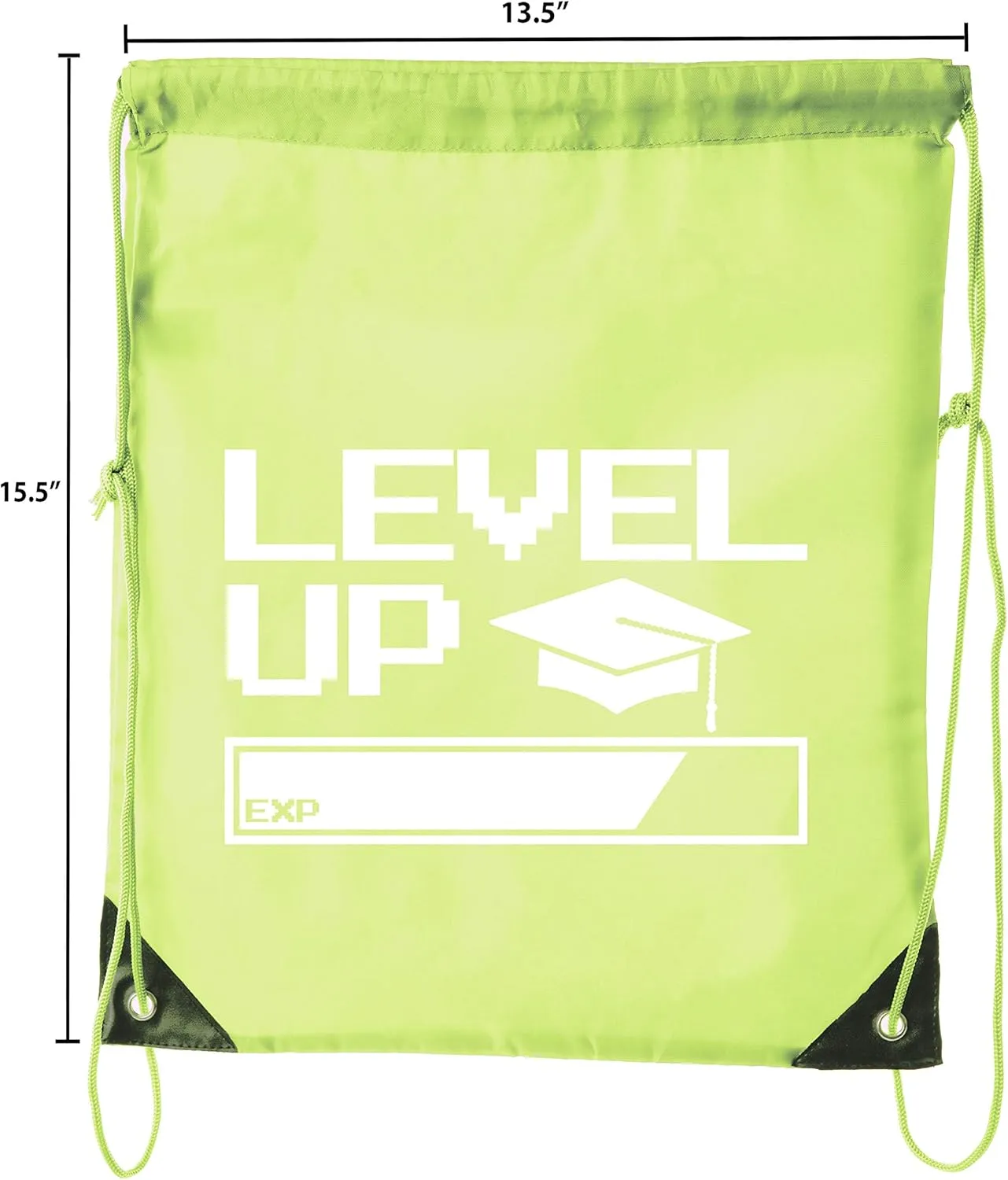Senior Graduation Drawstring Backpacks Personalized Party Favor Cinch Bags - Level Up Bar