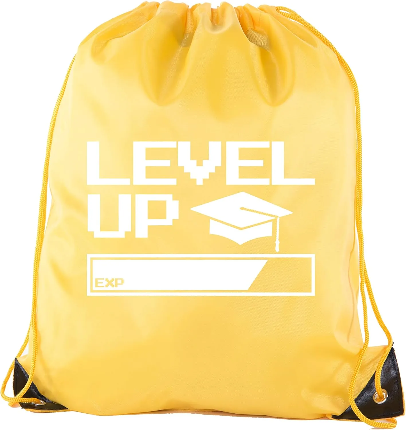 Senior Graduation Drawstring Backpacks Personalized Party Favor Cinch Bags - Level Up Bar