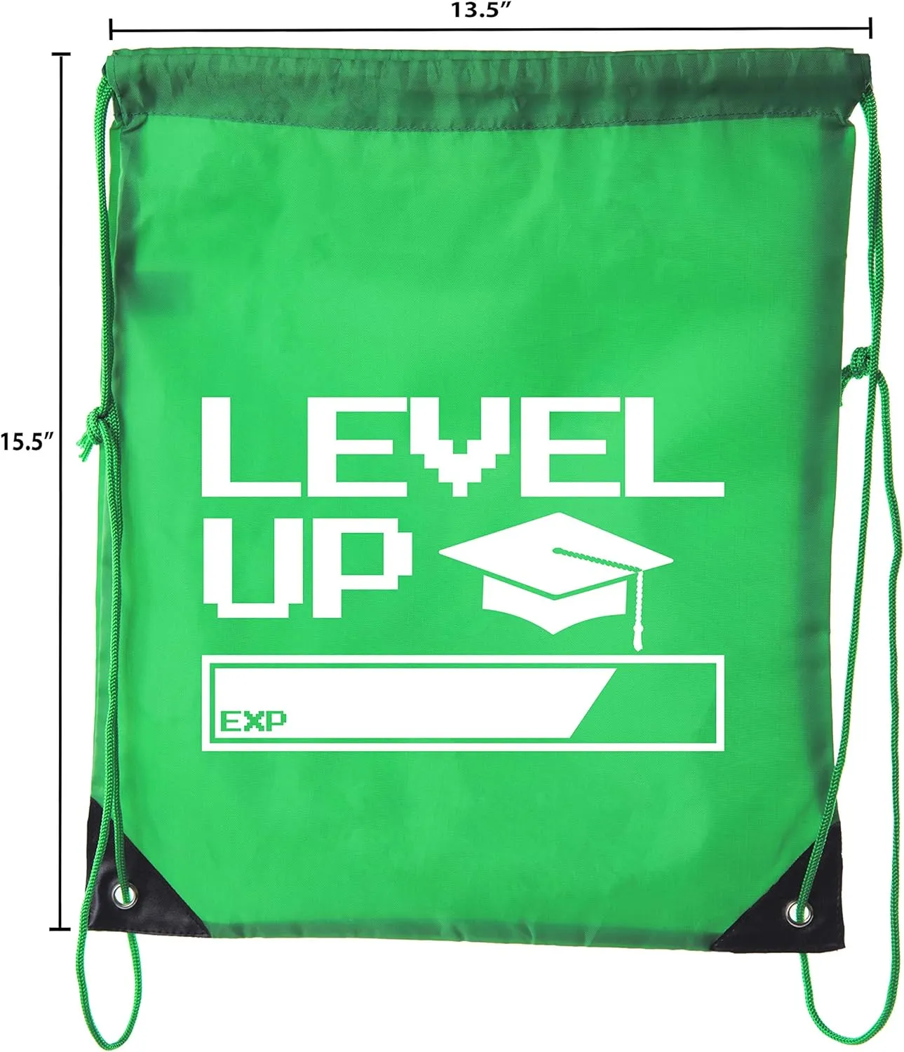 Senior Graduation Drawstring Backpacks Personalized Party Favor Cinch Bags - Level Up Bar