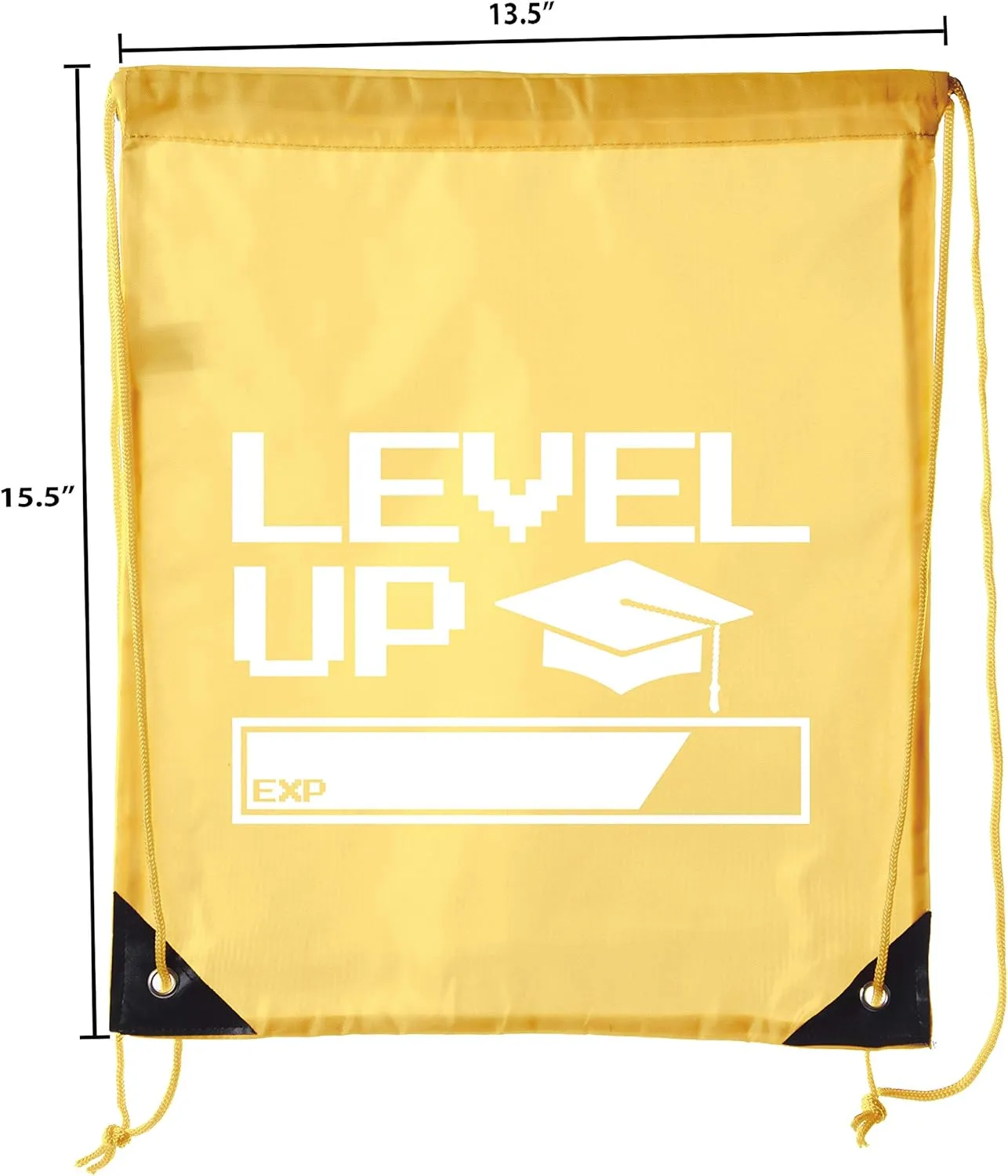 Senior Graduation Drawstring Backpacks Personalized Party Favor Cinch Bags - Level Up Bar
