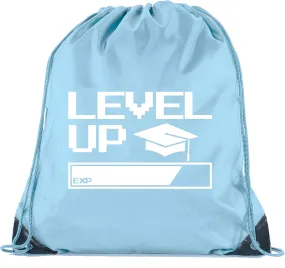 Senior Graduation Drawstring Backpacks Personalized Party Favor Cinch Bags - Level Up Bar