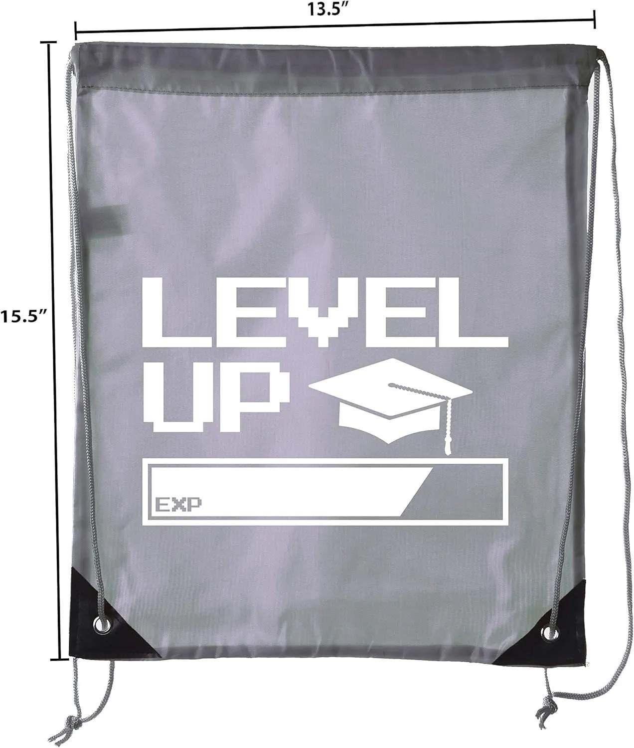 Senior Graduation Drawstring Backpacks Personalized Party Favor Cinch Bags - Level Up Bar