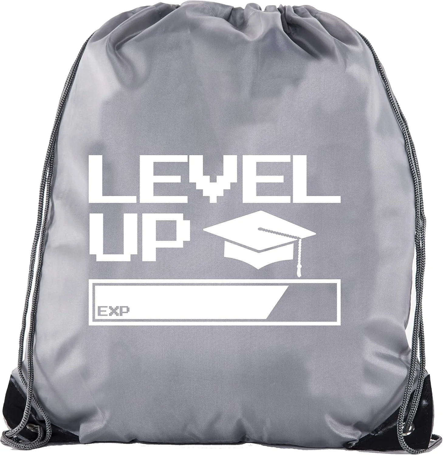 Senior Graduation Drawstring Backpacks Personalized Party Favor Cinch Bags - Level Up Bar