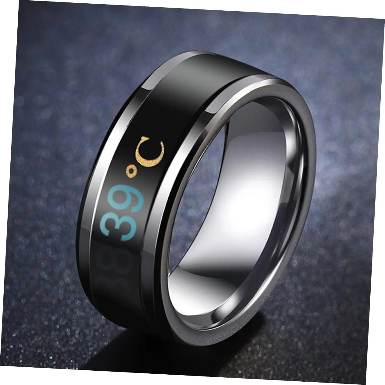 Sensitive Couple Ring Couple Ring Jewelry Temperature Changing Finger Rings Thermometer Rings for Adults