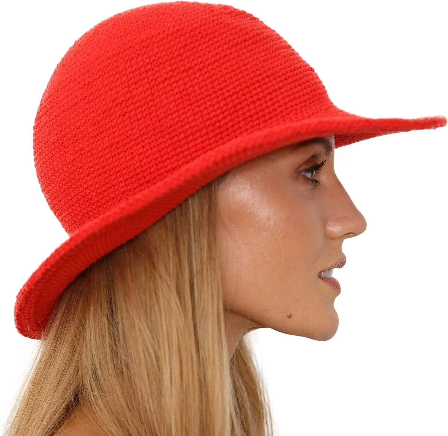 SHU-SHI Womens Sun Hats Wide Brim Cotton UV UPF Protection Boho Crochet Hat
