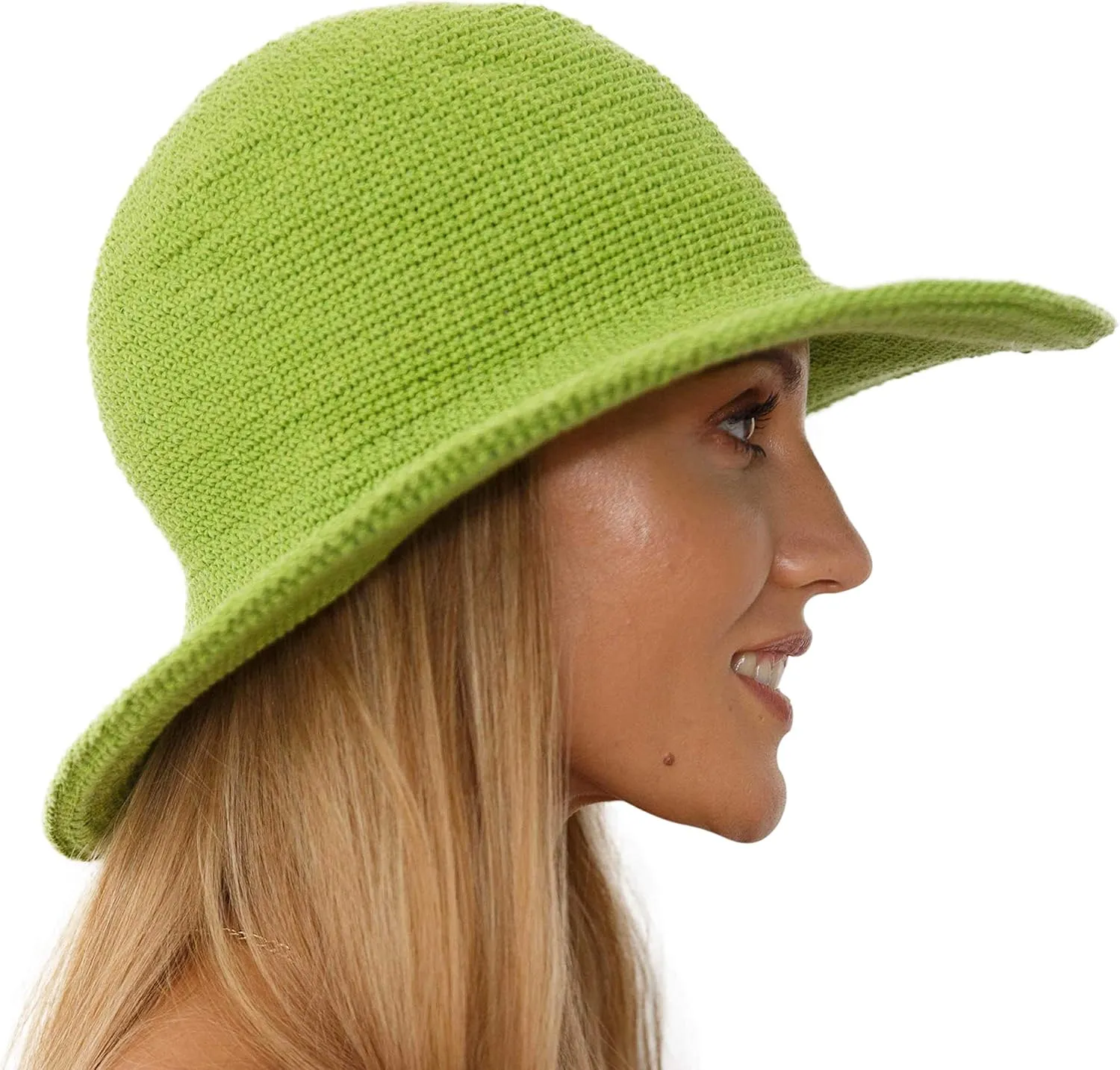 SHU-SHI Womens Sun Hats Wide Brim Cotton UV UPF Protection Boho Crochet Hat