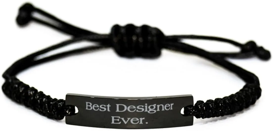 Special Designer Gifts, Best Designer Ever, Designer Black Rope Bracelet From Colleagues, Gifts For Coworkers, Discount designer gifts, Inexpensive designer gifts, Cheap luxury gifts, Budget friendly