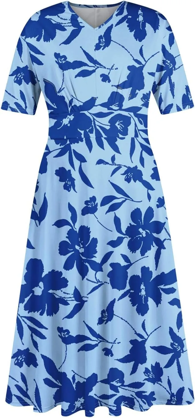 Spring Dresses for Women 2025 Flowy Womens Summer Dresses Cotton Boho Dress Maxi Dresses for