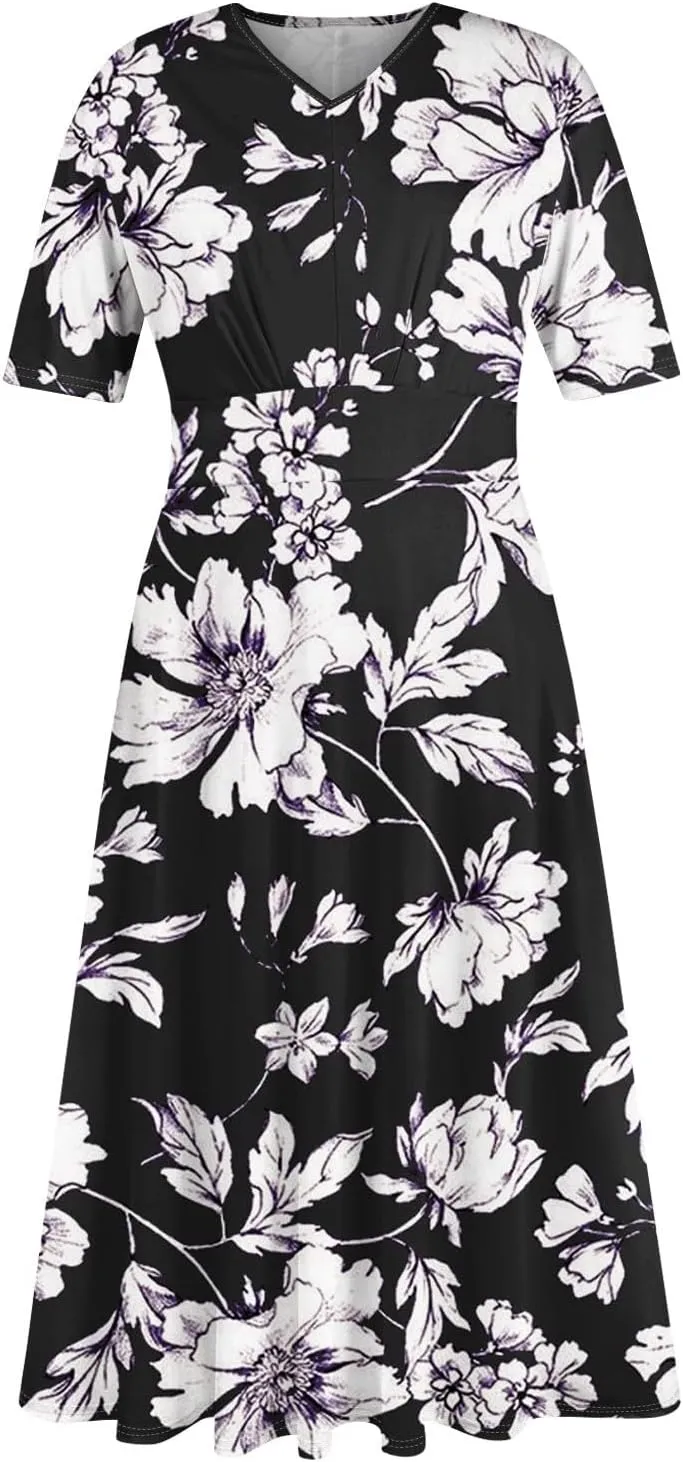 Spring Dresses for Women 2025 Flowy Womens Summer Dresses Cotton Boho Dress Maxi Dresses for