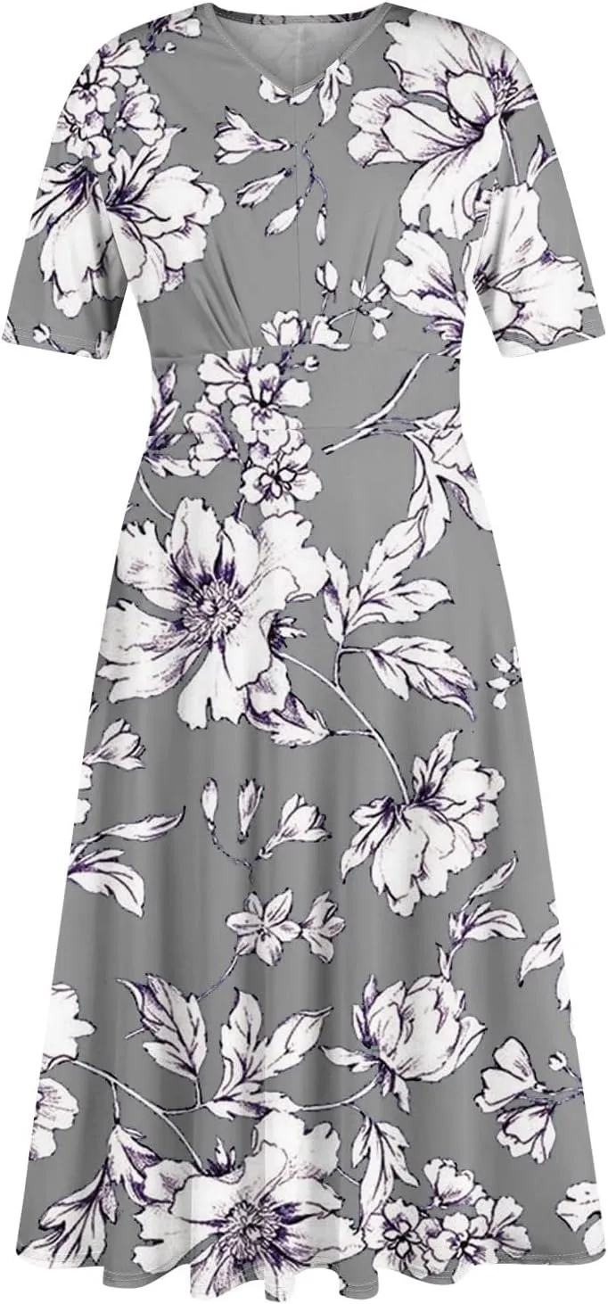 Spring Dresses for Women 2025 Flowy Womens Summer Dresses Cotton Boho Dress Maxi Dresses for