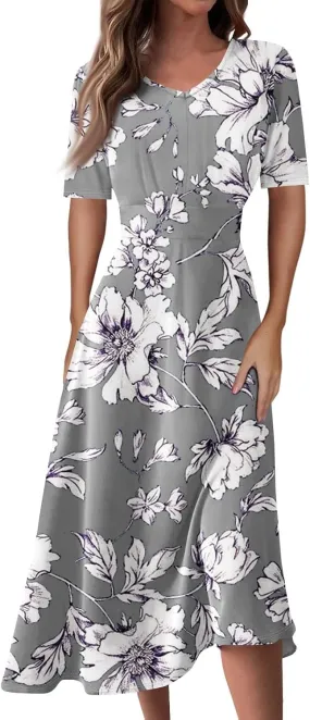 Spring Dresses for Women 2025 Flowy Womens Summer Dresses Cotton Boho Dress Maxi Dresses for