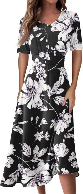 Spring Dresses for Women 2025 Flowy Womens Summer Dresses Cotton Boho Dress Maxi Dresses for