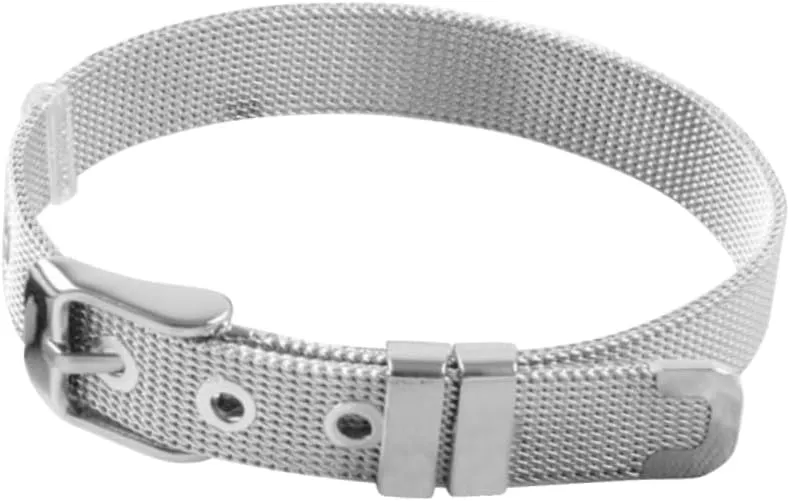 Stainless Steel Mesh Chain Bracelet Men's Bracelet Silver Mesh Chain for Men Fashion Wristband