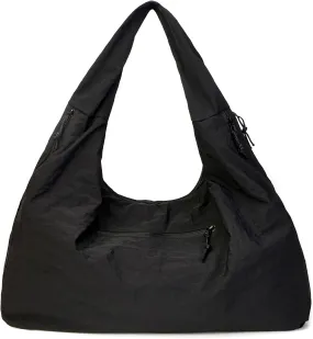 Tote Bag for Women, Lightweight Foldable Nylon Slouchy Tote, Large Capacity Womens Hobo Bag for Travel, Gym, Daily Use